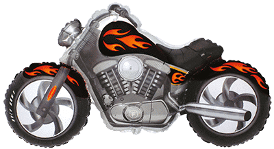 Фолиев балон Custom Moto Black – мотор