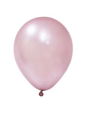 Металик Розово Розе – 26 см (10 инча) – Balonevi