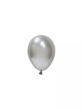 Хром Сребро – 13 см (5 инча) – 100 броя – Balonevi
