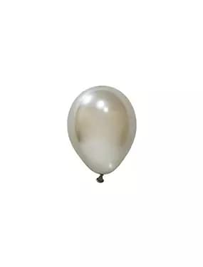 Хром Бяло Злато – 13 см (5 инча) – 100 броя – Balonevi