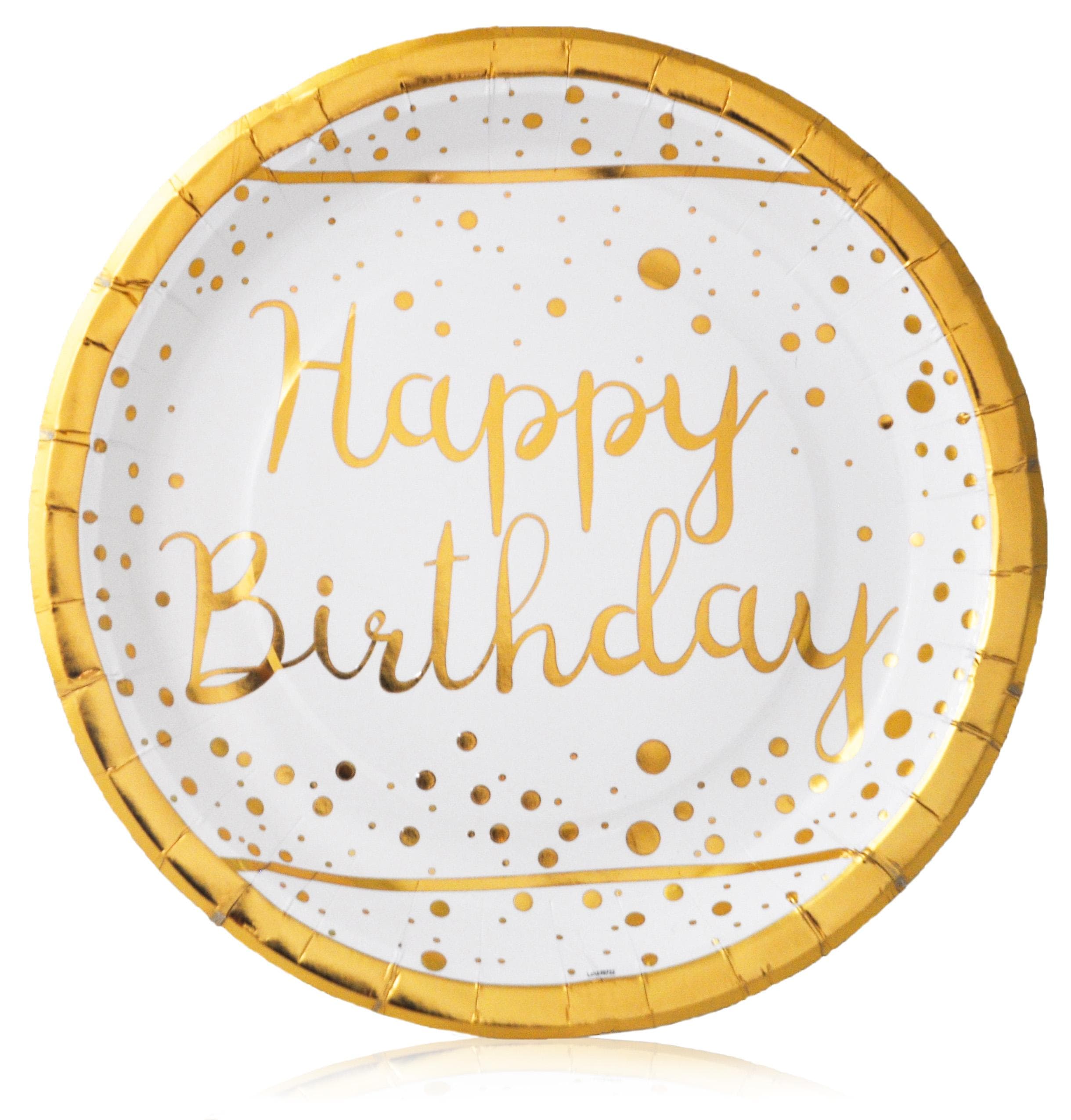 ПАРТИ ЧИНИЯ БАЛОН ЕВИ С ТОПЪЛ ЗЛАТЕН ПЕЧАТ HAPPY BIRTHDAY 23см.