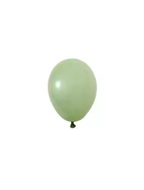 Пастел Маслено Зелено – 13 см (5 инча) – 100 броя - Balonevi