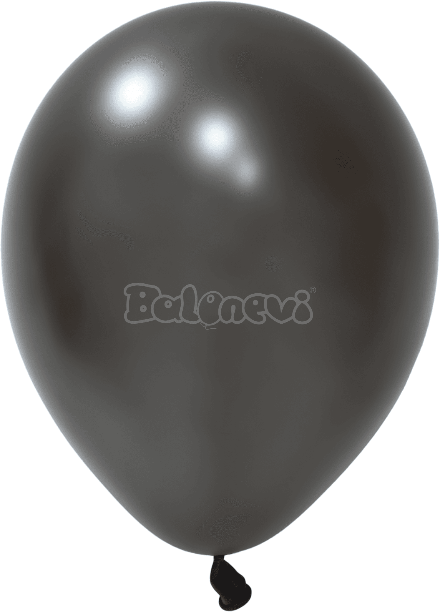 Металик Черно – 30 см (12 инча) – 100 броя – Balonevi