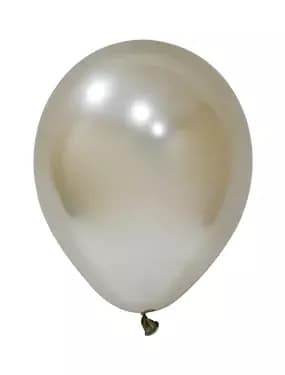 Хром Бяло Злато – 30 см (12 инча) – 50 броя – Balonevi