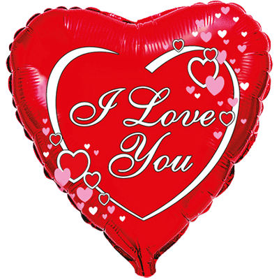 Фолиев балон Сърце Love Hearts