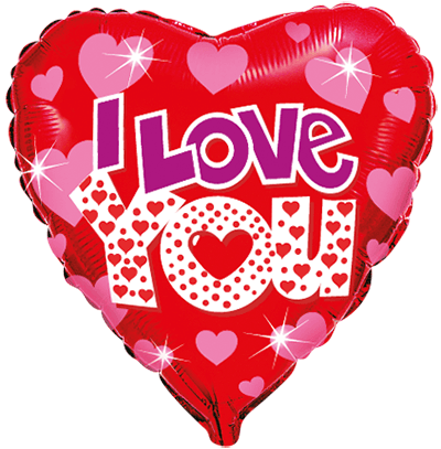 Фолиев балон Сърце Love Bright