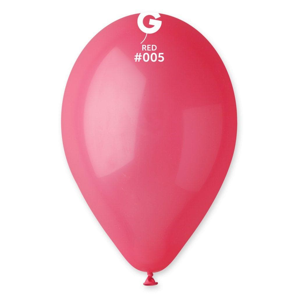 Стандарт Малиново Червено #005 – 30 см (12 инча) – 100 броя – Gemar
