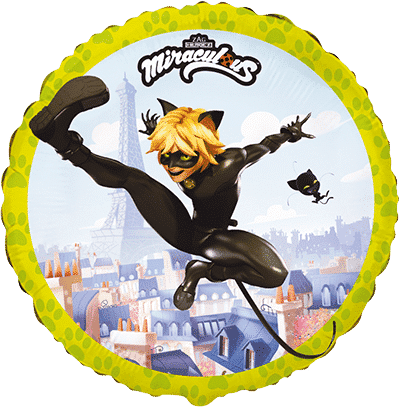 Фолиев балон черната котка - Miraculous Cat Noir