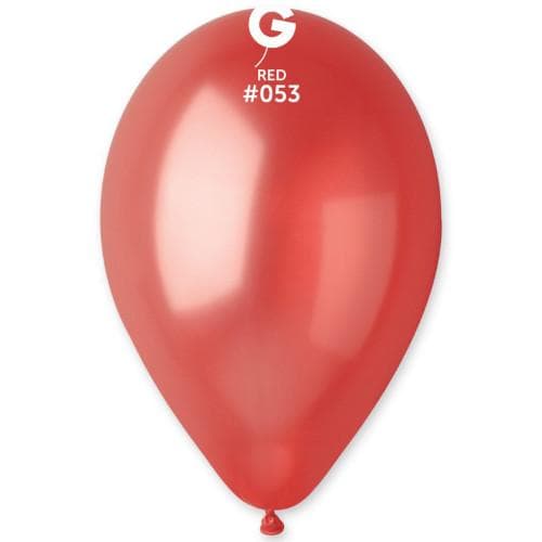 Металик Червено #053 – 26 см (10 инча) – 100 броя – Gemar