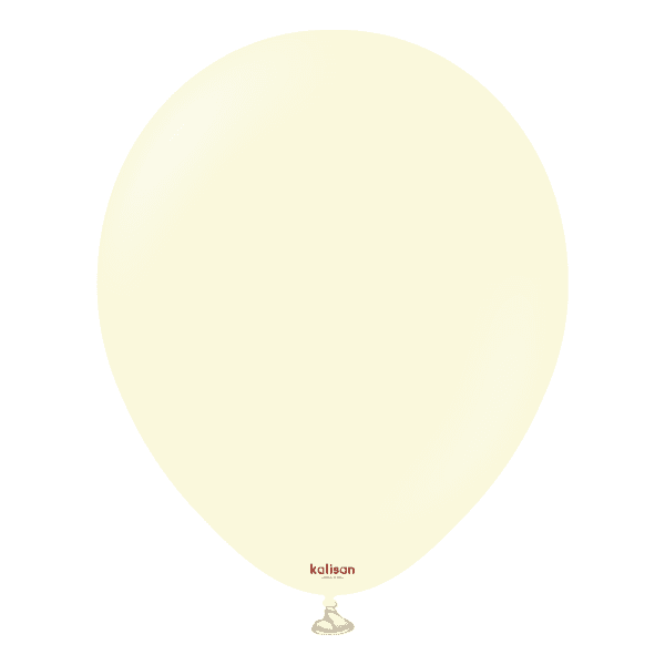 Macaron Pale Yellow – 30 см (12 инча) – 100 броя – Kalisan