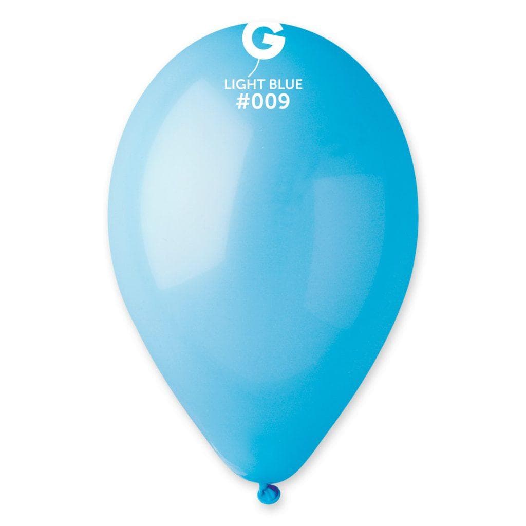 Стандарт Светло синьо #009 – 30 см (12 инча) – 100 броя – Gemar