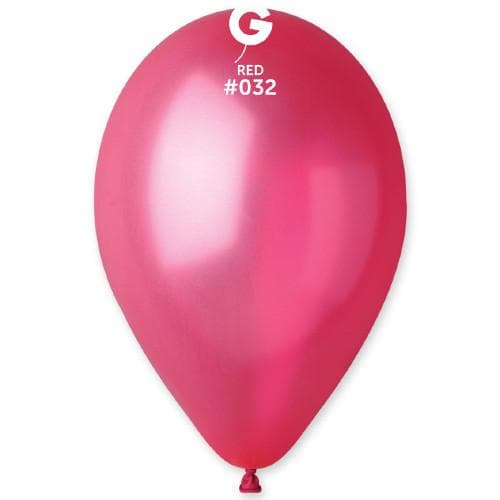 Металик Червено #032 – 26 см (10 инча) – 100 броя – Gemar