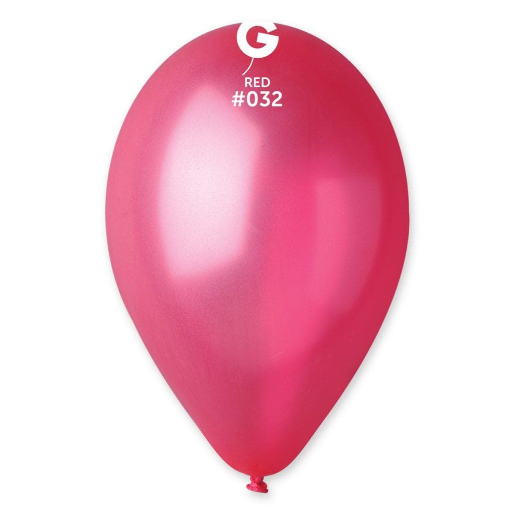 Металик Червено #032 – 30 см (12 инча) – 100 броя – Gemar