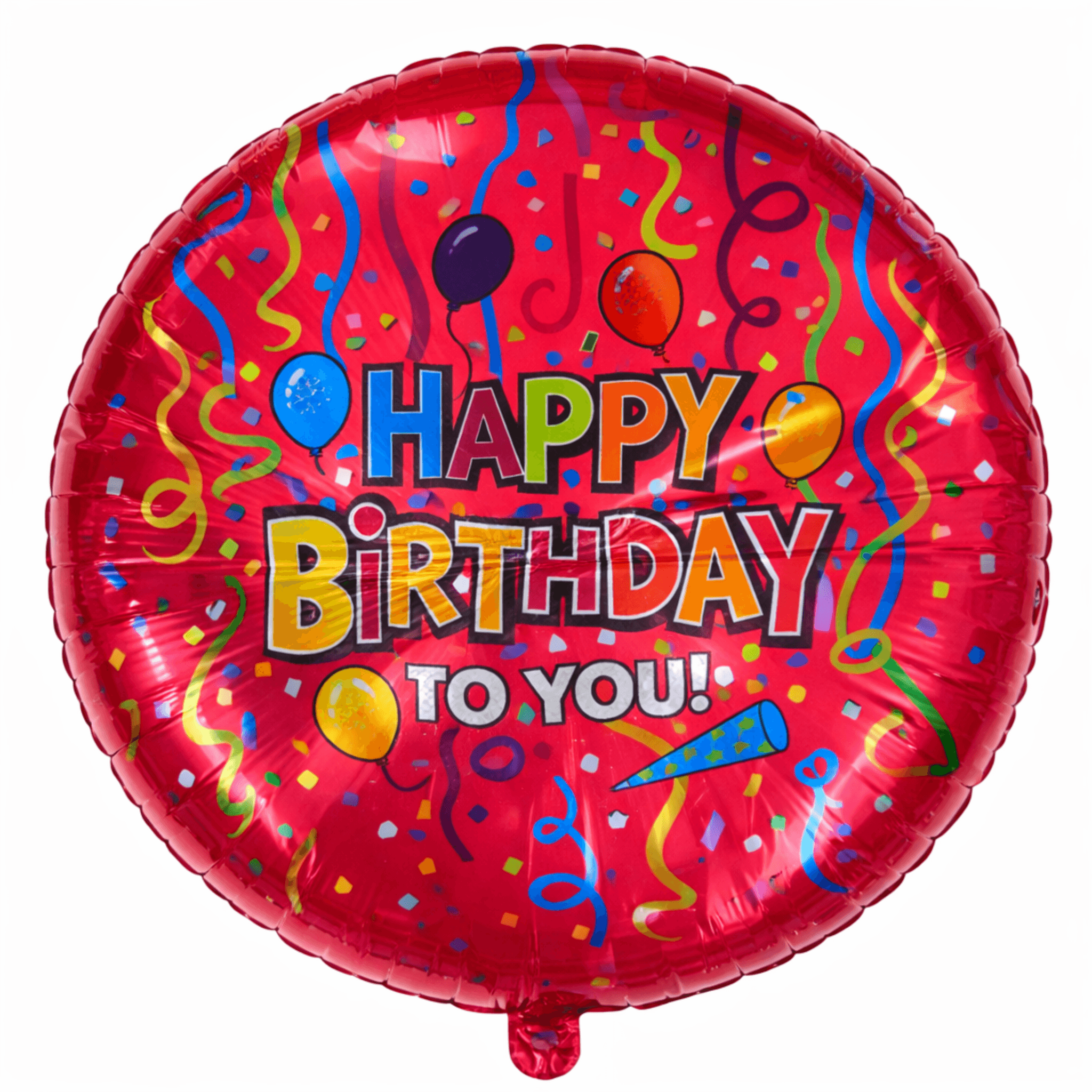 Фолиев балон Happy Birthday to you червен