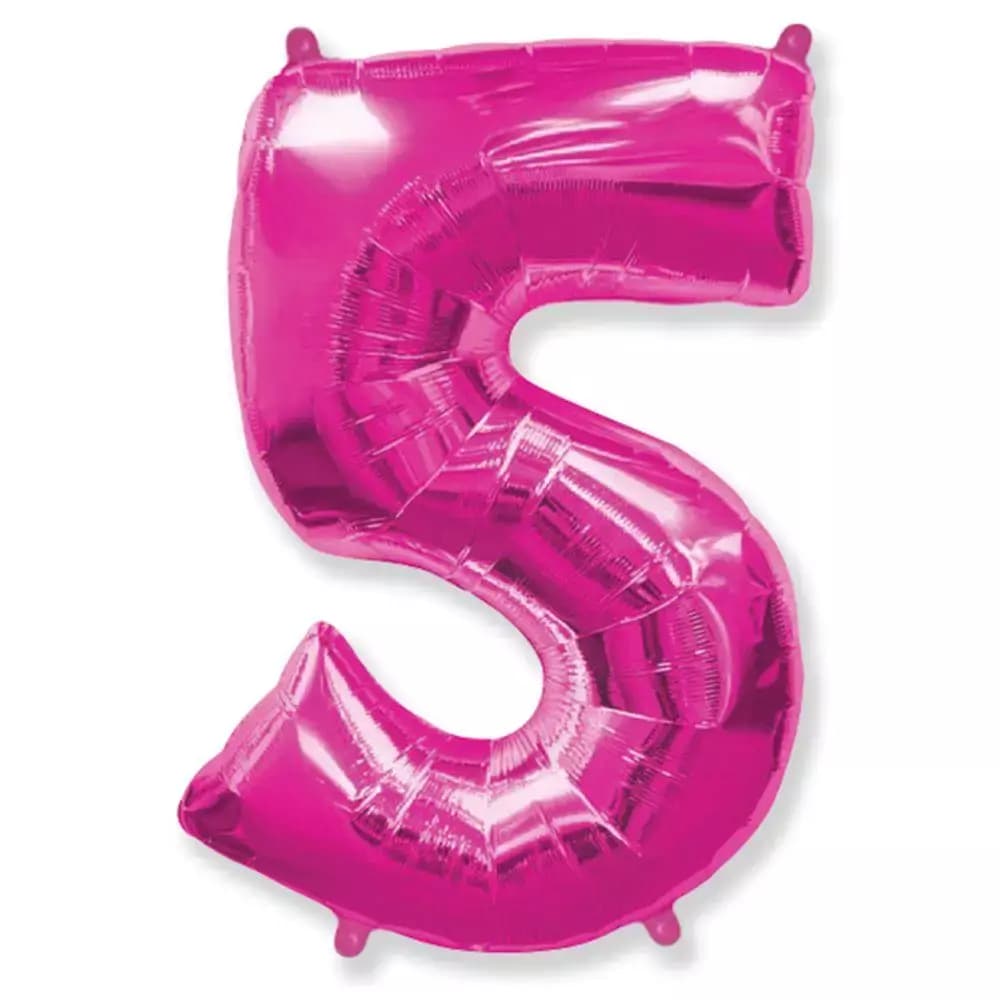 Фолиева цифра цикламена ''5'' с височина 103 см