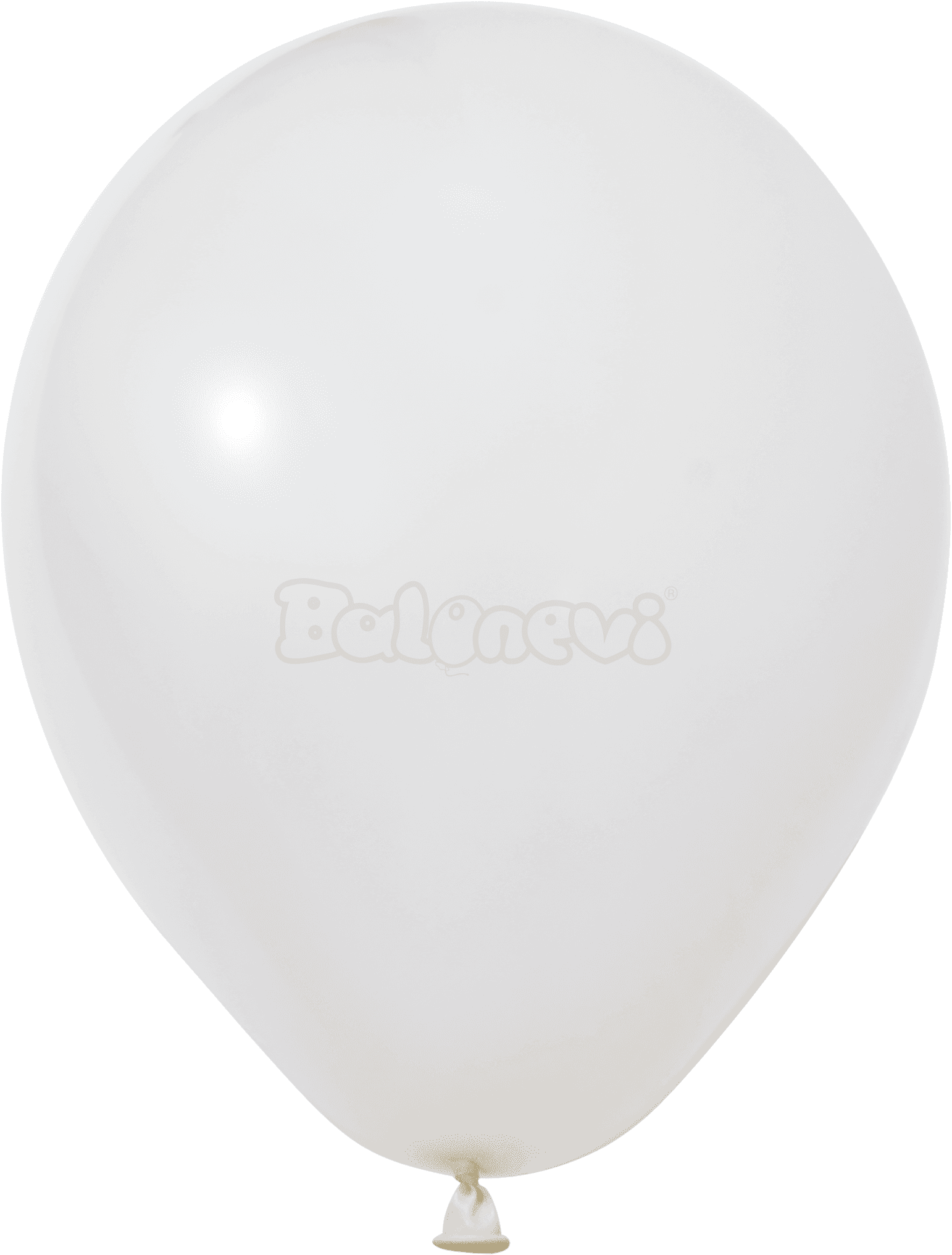 Пастел Бяло – 30 см (12 инча) – 100 броя – Balonevi