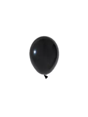 Пастел Черно – 13 см (5 инча) – 100 броя – Balonevi