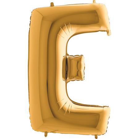 Фолиева буква златна ''E'' с височина 103 см