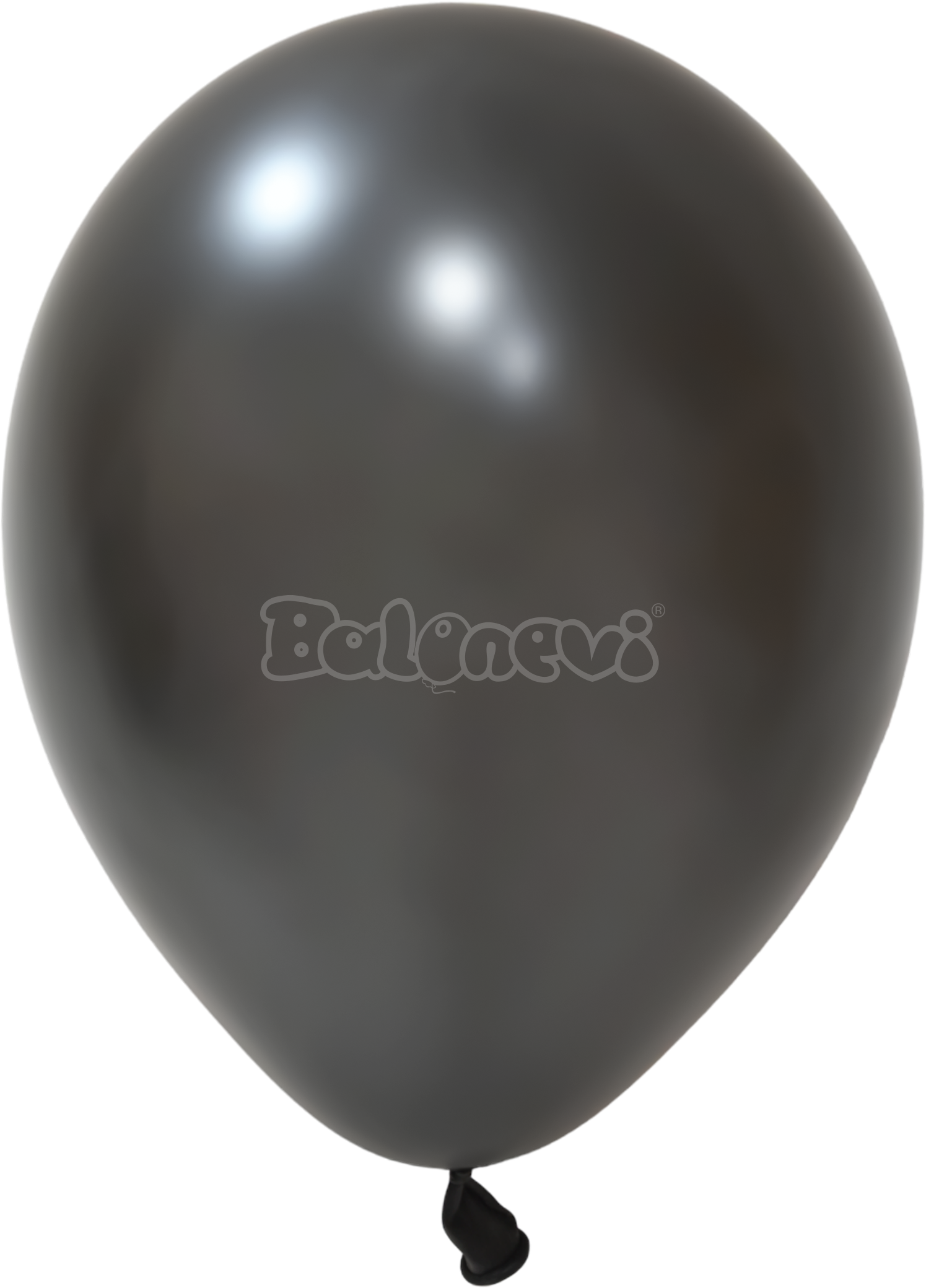 Металик Черно – 30 см (12 инча) – 100 броя – Balonevi