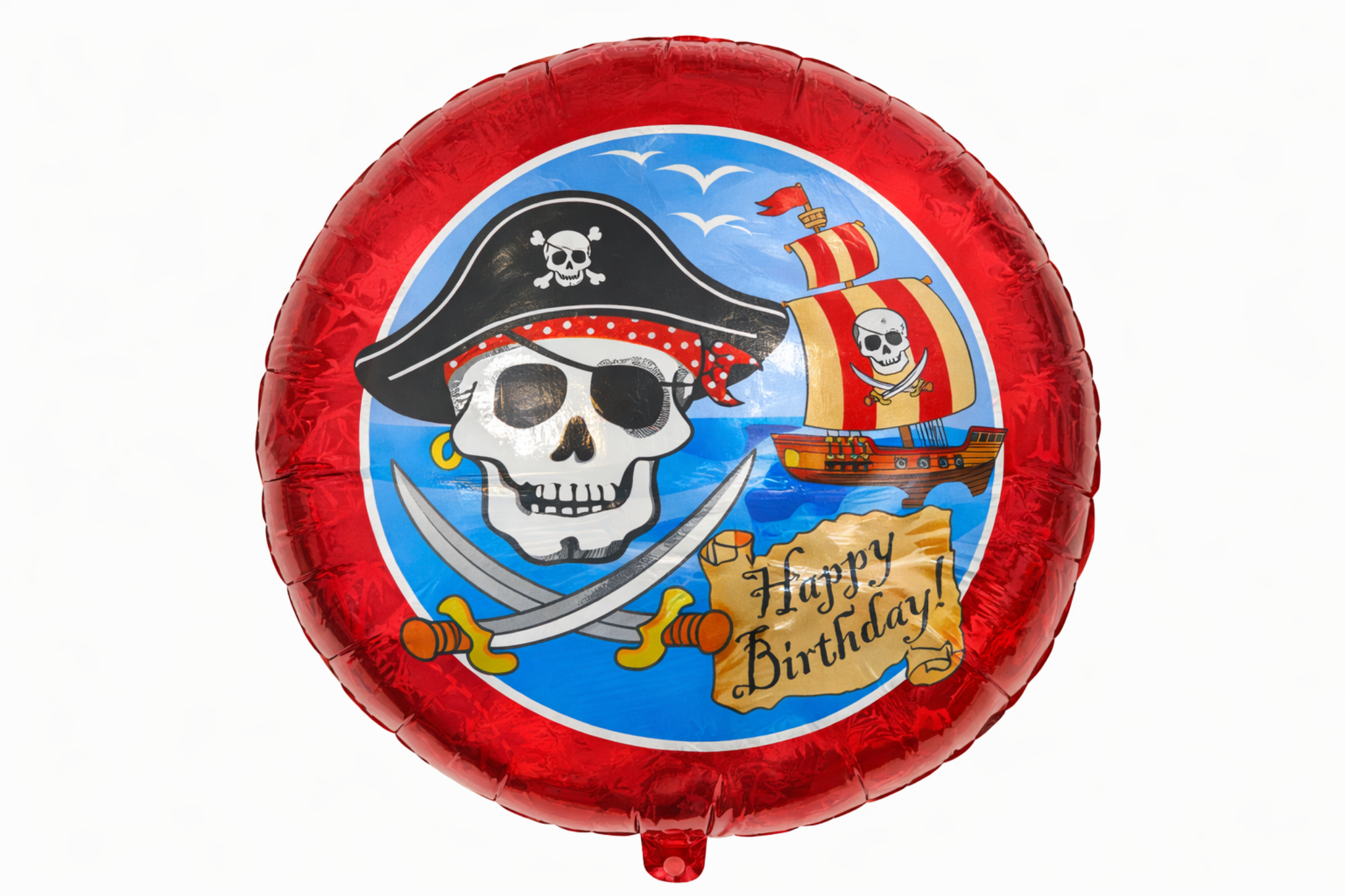 Фолиев балон Happy Birthday пират