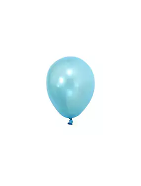 Металик Светло Синьо – 13 см (5 инча) – 100 броя – Balonevi