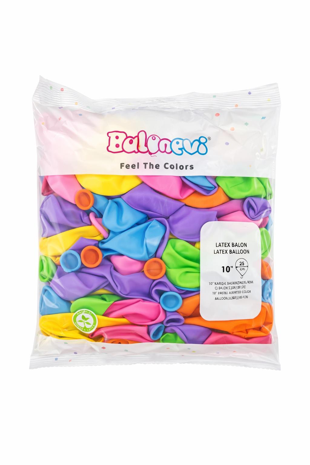 Пастел Микс Цветове – 26 см (10 инча) – Balonevi