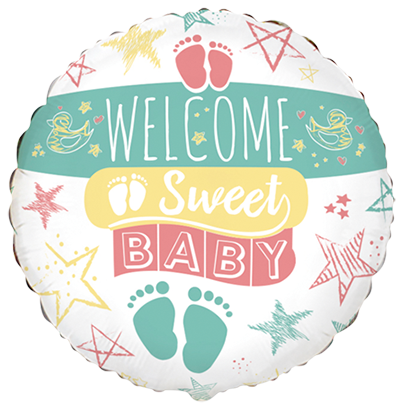 Фолиев балон Welcome Sweet Baby