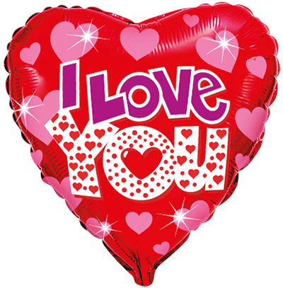 Фолиев балон Сърце Love Bright