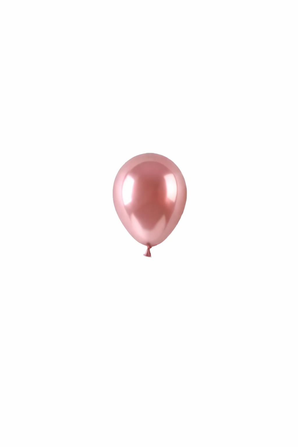 Хром Розово Злато – 13 см (5 инча) – 100 броя – Balonevi