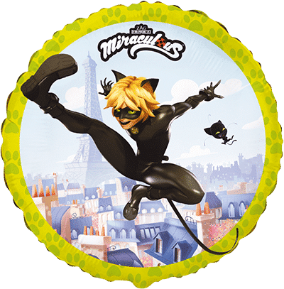 Фолиев балон черната котка - Miraculous Cat Noir