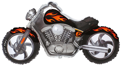 Фолиев балон Custom Moto Black – мотор