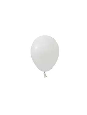 Пастел Бяло – 13 см (5 инча) – 100 броя - Balonevi