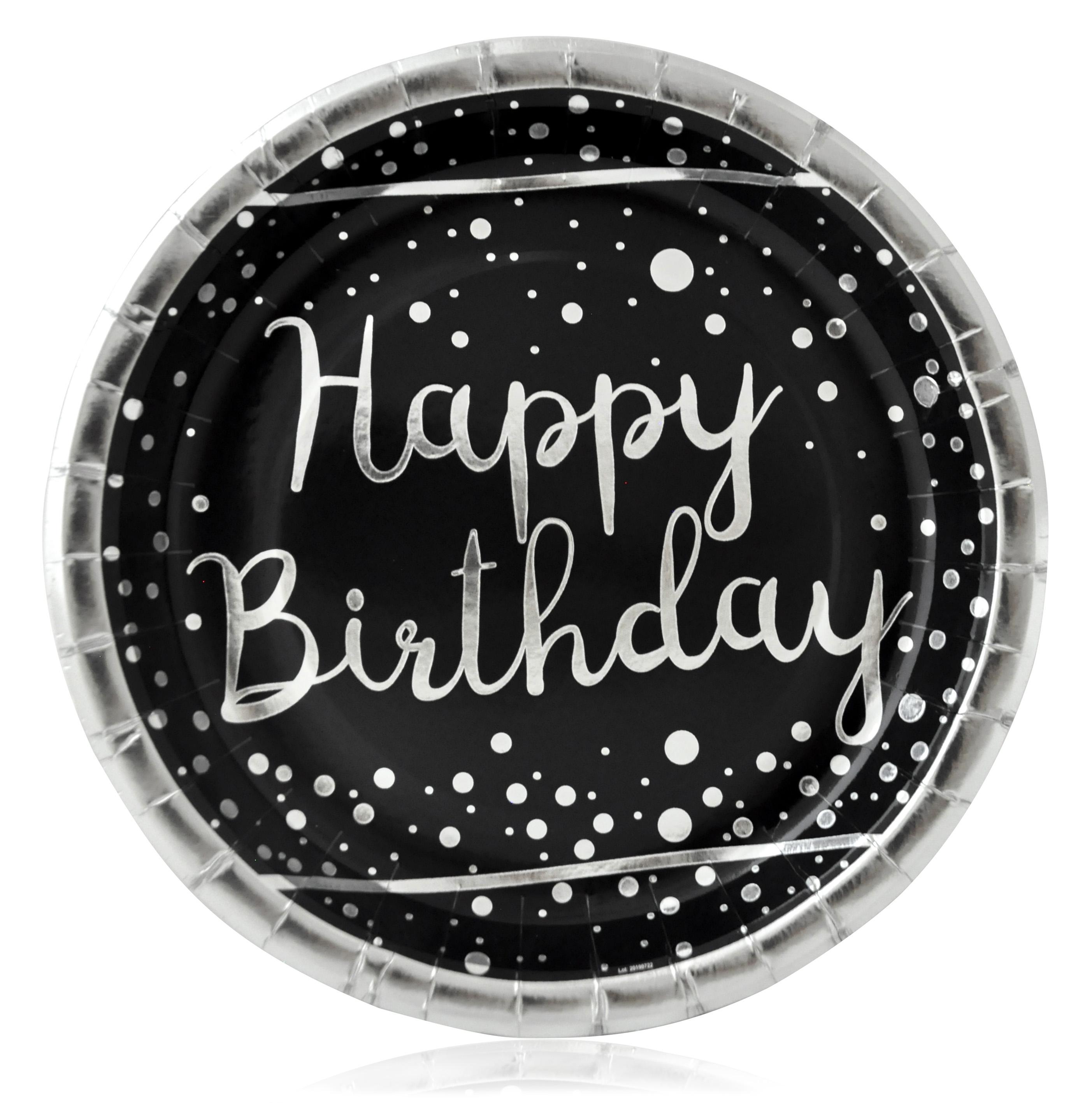 ПАРТИ ЧИНИЯ БАЛОН ЕВИ С ТОПЪЛ СРЕБЪРЕН ПЕЧАТ HAPPY BIRTHDAY 23см.