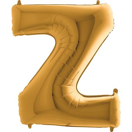Фолиева буква златна ''Z'' с височина 103 см