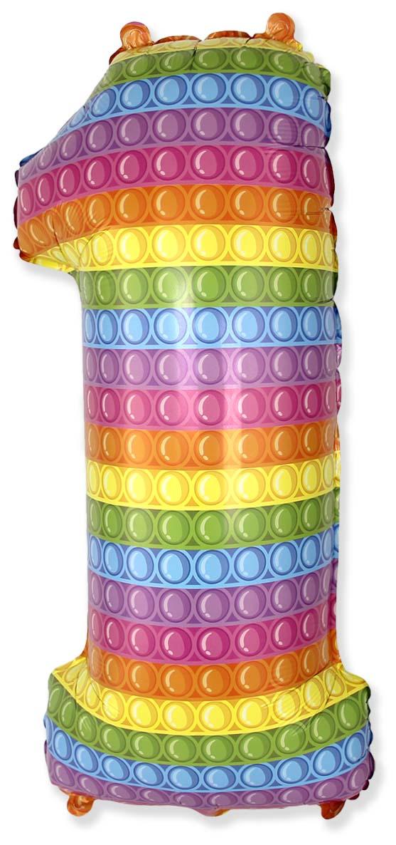 Фолиева цифра pop it ''1'' с височина 76см