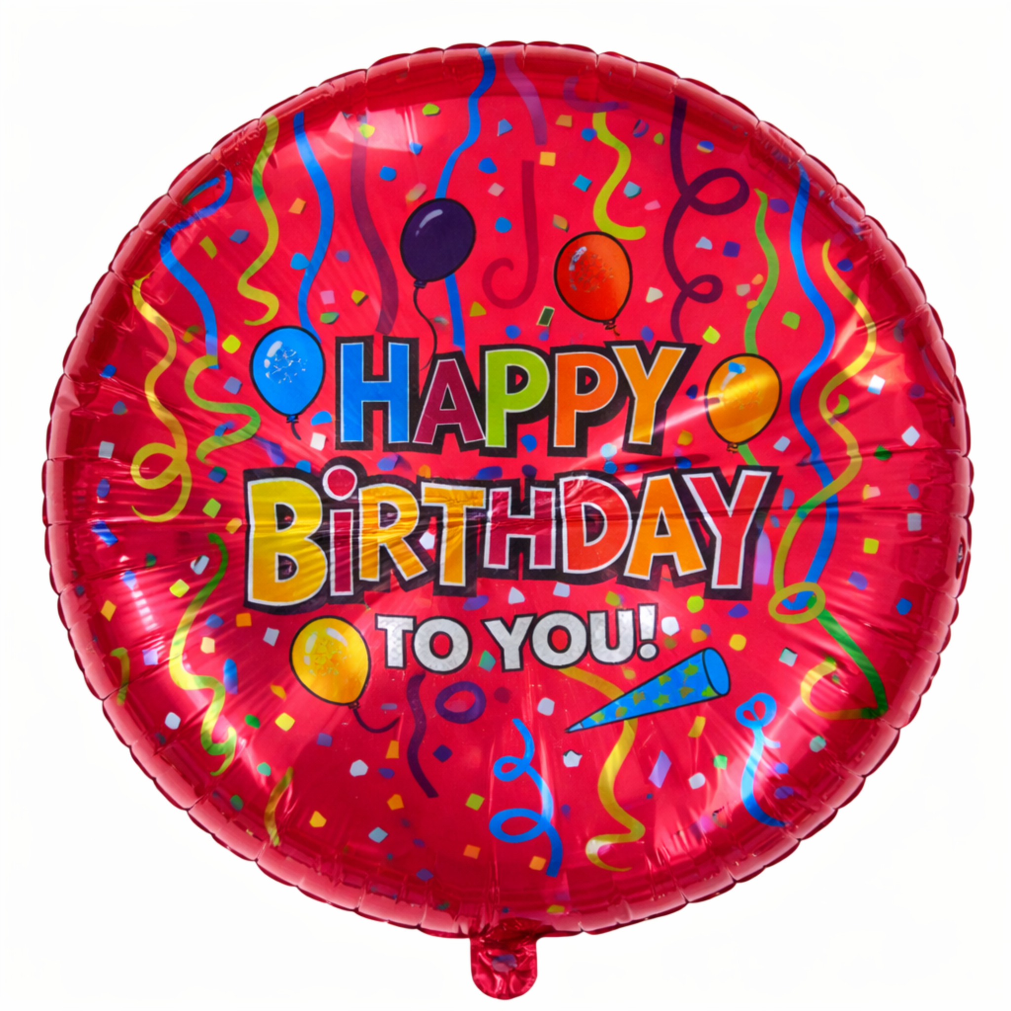 Фолиев балон Happy Birthday to you червен