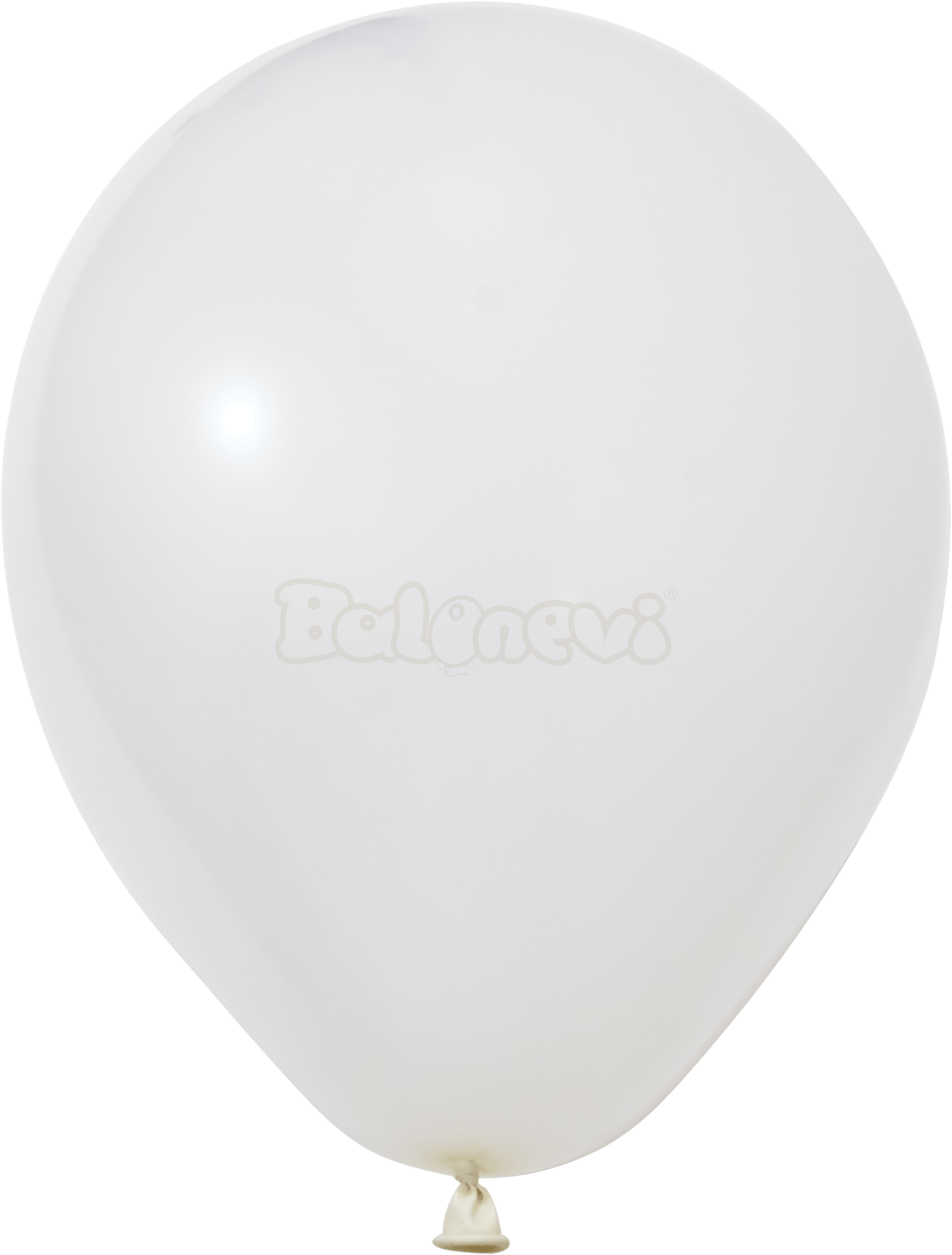 Пастел Бяло – 30 см (12 инча) – 100 броя – Balonevi