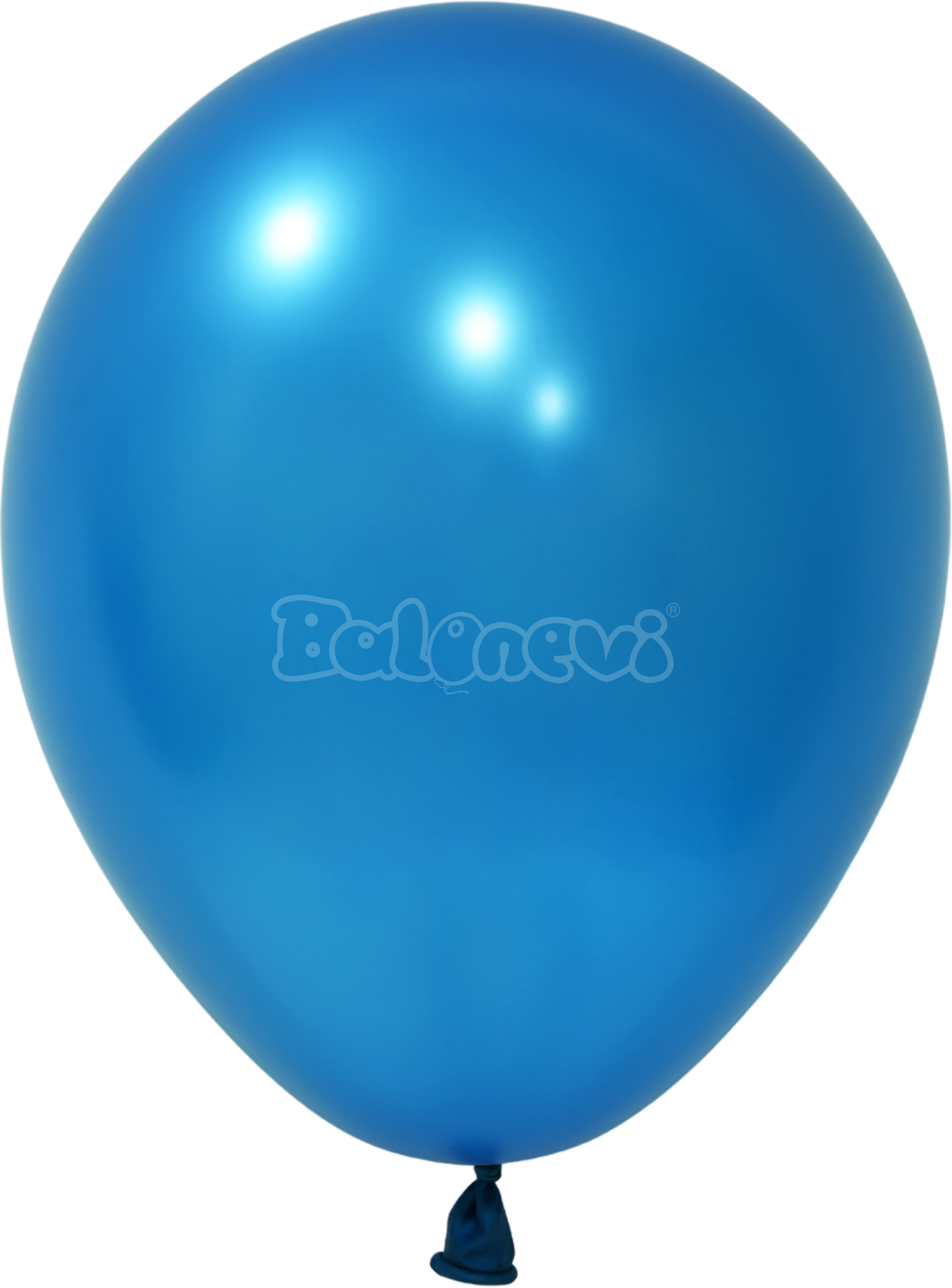Металик Синьо – 30 см (12 инча) – 100 броя – Balonevi