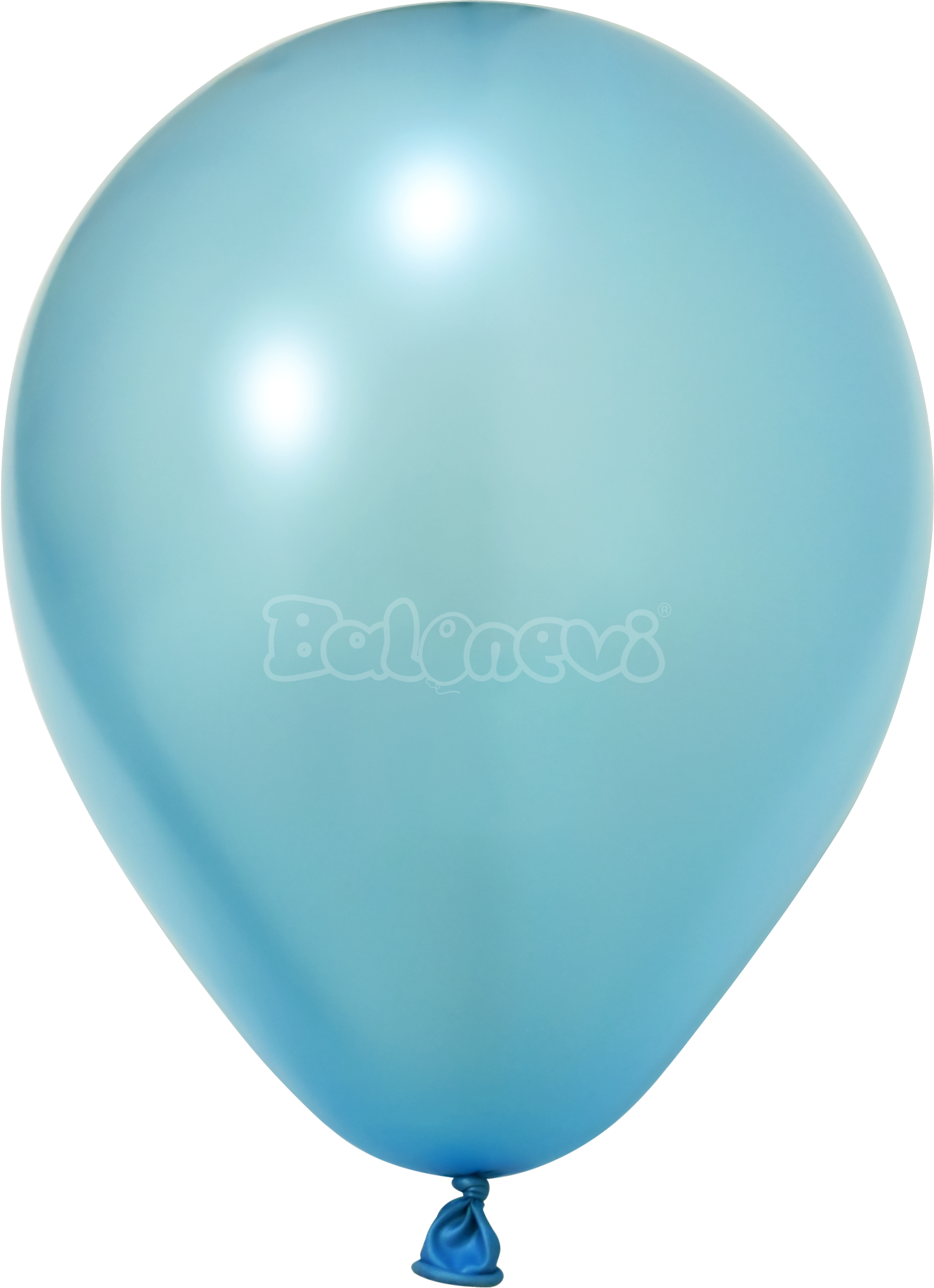 Металик Светло Синьо – 30 см (12 инча) – 100 броя – Balonevi